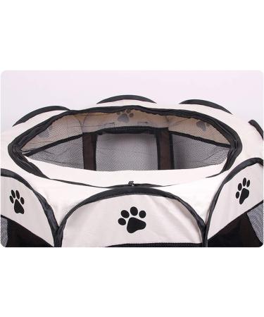 BODISEINT Portable Pet Playpen - Foldable Exercise Pen for Dogs, Cats, and Small Pets - Indoor/Outdoor Kennel for Travel and Camping - Medium Coffee/Beige - Buy Online on GoSupps.com