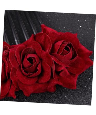 Housoutil 1pc Combs for Women Hair Accessories for Women Wedding Pearl Hair Barrettes Bridal Hair Clip Barrettes for Women Flower Hair Accessories Roses Miss Hair Comb - Buy Online on GoSupps.com