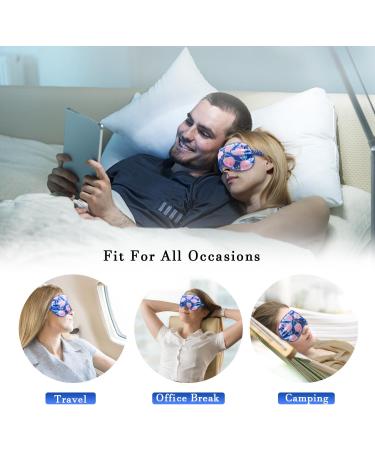 Buy Heated Cold Eye Mask - Silky Sleep Mask for Dry Eyes & Migraine Relief | Cooling Gel & Microwavable Flaxseed Pad | Perfect for Puffy Eyes & Relaxation - Buy Online on GoSupps.com