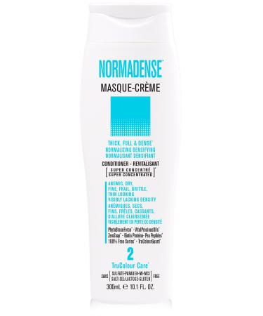 NORMADENSE 2 Biotin Conditioner for Thin Looking Hair Visibly Lacking Density Vegan conditioner for Dry Fine Frail Thin Looking Hair Sulfate Free conditioner. Masque-Creme Salon Hair Care