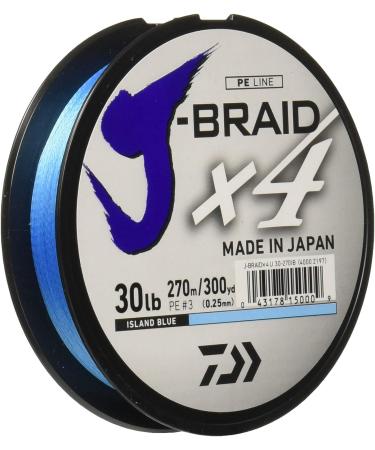 Daiwa J-Braid x4 30 Lb Filler Spool in Island Blue - High-Quality Fishing Line - Buy Online on GoSupps.com