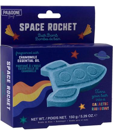 Paladone Emporium Rocket Ship Bath Bomb - Chamomile Essential Oil | Colorful Rainbow Fizz for Relaxing Baths - Buy Online on GoSupps.com