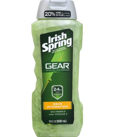 Irish Spring  Gear Body Wash Ounce  Hydrating  18 Fl Oz Hydrating 18 Ounce