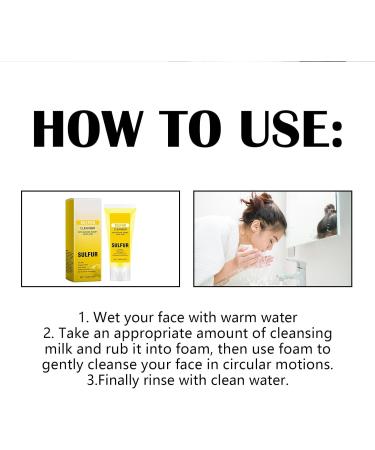 Natural Sulfur Facial Cleanser Sulfur Cleanser Sulfur Face & Body Wash Sulfur Face Wash Sulfur Face Foaming Cleanser Sulfur Facial Cleanser Exfoliating Facial Cleanser - Buy Online on GoSupps.com