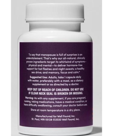 LLK Me.No.Pause - Menopause Support for Hot Flashes, Night Sweats, Vaginal Dryness, Memory & Mood - Perimenopause Relief & Supplements for Women - 30 Capsules - Buy Online on GoSupps.com