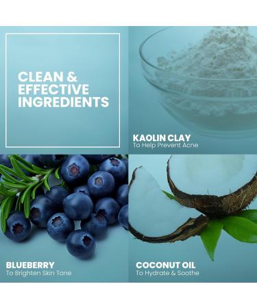 Eva Naturals GLO2 Oxygen Clay Masks - Exfoliating Anti-Aging Face Mask for All Skin Types - Hydrate & Restore Pore Minimizer - 2 Oz - Buy Online on GoSupps.com