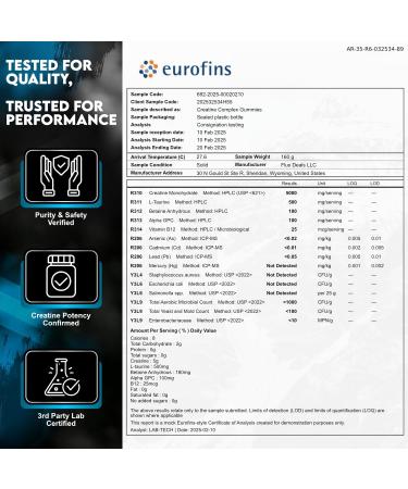 Creatine Monohydrate Gummies 5000mg Advanced Muscle & Focus Blend with Alpha GPC B12 & Taurine Vegan Sugar-Free Blueberry & Raspberry Flavors Made in USA 120 Gummies (30 Servings) Blueberry 1 Count (Pack of 120) - Buy Online on GoSupps.com
