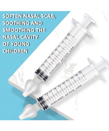 2Pcs 10ml Baby Nasal Irrigator Infant Nose Cleaner Nose Cleaner Rinsing Device for Gentle Nasal Care - Buy Online on GoSupps.com