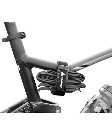 Granite Rockband MTB Frame Carrier Strap for Inner Tubes and Bike Tool Kit , Bike Storage Solution for Attaching Extra Gear on Your Mountain Bike, BMX Bike, Road Bike and Gravel Bike (Black)