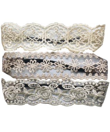 7 Pieces Vintage Lace Hairband Set | Elastic Headwraps for Women & Girls | Perfect Hair Accessories for Parties & Daily Wear - Buy Online on GoSupps.com