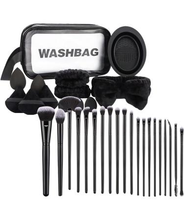 Face Makeup Tool Set Cosmetic Applicators Kit - Set With Organizer Bag With Hair Tie And Powder Puff Soft Brushes Multi-functional Set For Beginners - Buy Online on GoSupps.com