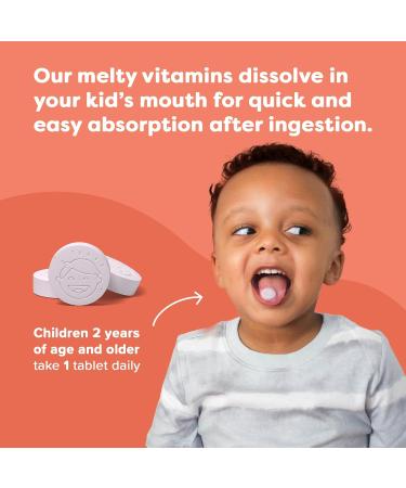 Renzo's Eye Spy Lutein with Bilberry Extract Dissolvable Kids Vitamins for Eye Health Sugar-Free Supplements 30 Orange-Flavored Melty Tabs - Buy Online on GoSupps.com