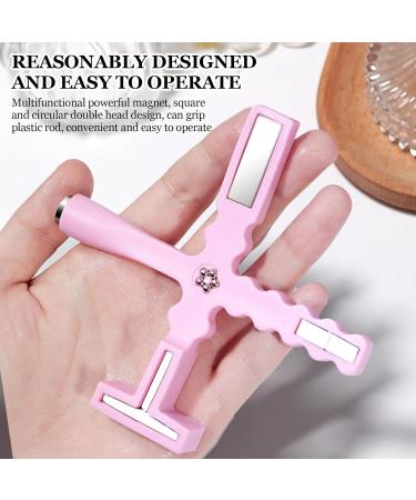 Cat Eye Gel Nail Polish Magnet - Multi-Function Nail Magnet Pens | Professional Cat Eye Stick 5 in 1 Nail Design Tools for Salon Studio Home Pink - Buy Online on GoSupps.com