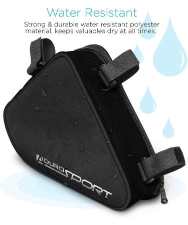 Aduro Sport Black Triangle Bike Storage Bag - Cycling Saddle Frame Pouch - Buy Online on GoSupps.com