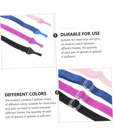 Plafope 8-Piece Adjustable Glasses Holder Lanyard Set for Kids - Elastic Neck Strap & Accessories in Assorted Colors - Buy Online on GoSupps.com