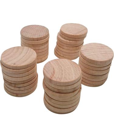 1.5 Inch Natural Wood Slices - 50 Pack for DIY Arts & Crafts Projects - Buy Online on GoSupps.com