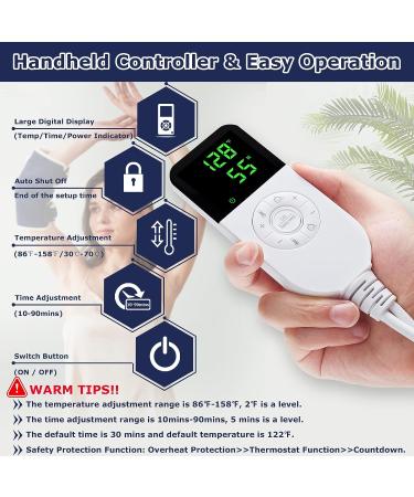 CAMECO Heated Elbow Wrap for Pain Relief | Electric Heating Pad for Tendonitis, Tennis Elbow & Arthritis | Dry Heat Therapy with Auto Shut Off | Adjustable for Arm, Leg, Knee | Men and Women - Ideal for Elbow Pain - Buy Online on GoSupps.com