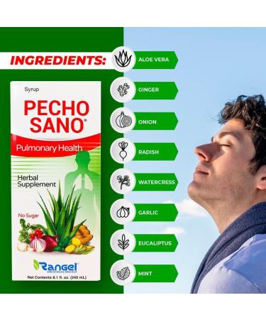 Rangel Pecho Sano Pulmonary Health Supplement - 8.1 oz for Optimal Lung Wellness | Shop Internationally - Buy Online on GoSupps.com