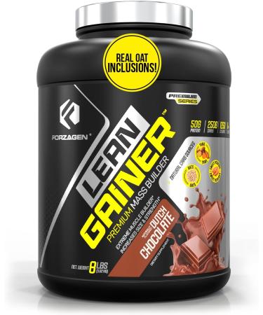 Forzagen Lean Gainer Premium Mass Builder 12 & 8 Lbs, 2 Flavor Available, Natural Carb Source, Oats, Sweet Potatoes, Yams (Dutch Chocolate, 8 Lbs) Dutch Chocolate 8 Pound (Pack of 1) - Buy Online on GoSupps.com