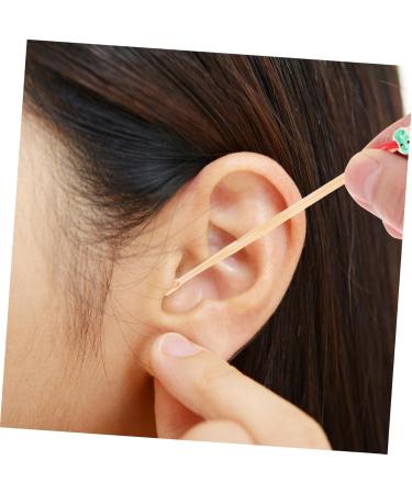 Mikinona 5pcs Ear Cleaners with Cartoon Doll Head Design Skid-Resistant Earwax Removal Tools for Personal and Family Use Wooden Earpicks for Gentle Ear Cleaning Random Color - Buy Online on GoSupps.com