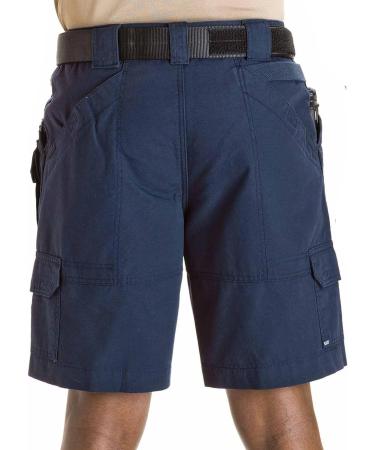 5.11 Tactical Men's 9-Inch Work Shorts - Cotton Canvas, Action Waistband, 7 Pockets - Fire Navy (Size 36) | Style 73285 - Buy Online on GoSupps.com