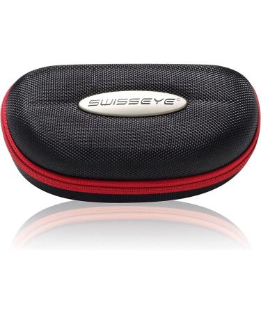 Swisseye Grip Sports Glasses - 100% UVA/UVB/UVC Protection Adjustable Nose TR90 Material Microfiber Bag - Classic White Shiny/Black - Buy Online on GoSupps.com