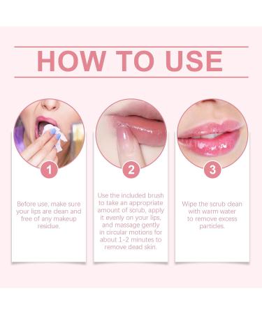 Lip Scrub For Exfoliating Lip Care Moisturize & Nourish Dry Cracked Lips Moisturizing Lip Scrub with Fruit and Lemon Extract 1 oz - Buy Online on GoSupps.com