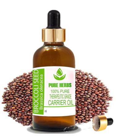 Pure Herbs Broccoli Seed Oil - Natural Carrier Oil (30ml) | Brassica Oleracea Var. Italica - International Shipping Available - Buy Online on GoSupps.com