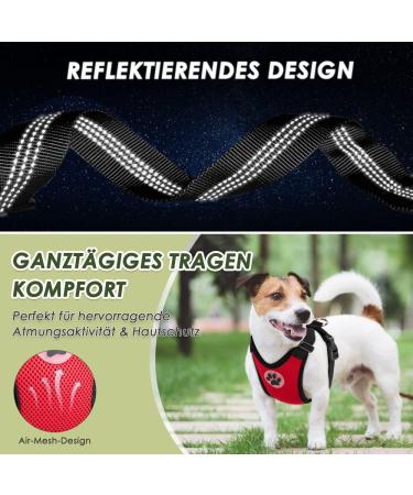 Buy Slowton Dog Harness with Safety Belt for Car - Breathable Latex Red XXS | Perfect for Everyday Sports - Buy Online on GoSupps.com