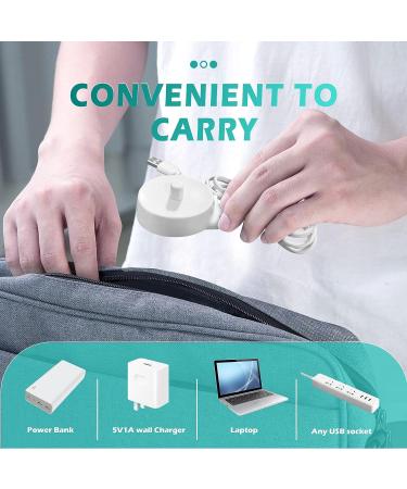 Electric Toothbrush USB Charger for Oral-B Models 1000 3000 3757 6500 | Portable Inductive Charging Base Replacement for Travel - Buy Online on GoSupps.com