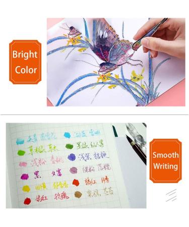 ZZKOKO Calligraphy Ink Bottle  12 Colors Dip Calligraphy Pen Inks Set  Drawing Writing Art Fountain Pen Non-Carbon Ink - Buy Online on GoSupps.com