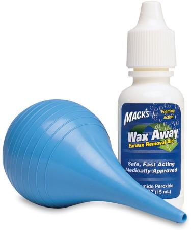 Macks Wax Away Earwax Removal System - Pack of 2 | Gentle Bulb Syringe for Effective Ear Cleaning - Buy Online on GoSupps.com