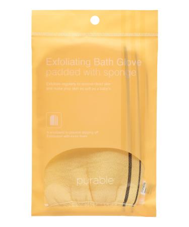 PURABLE Exfoliating Bath Glove (1 Pcs) Scrub Glove Bath Glove for Shower  Spa  Massage and Body Scrubs  Dead Skin Cell Remover