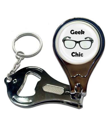 BadgeBeast.co.uk Geek Chic - Key Ring Bottle Opener and Nail Clipper