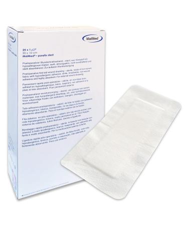 69Care wound pavement sterile 20 x 10 cm - plaster sensitive self -adhesive - wound association for external coverage of injuries - individually packaged 25 pieces 20 x 10 cm wound pavement sterile