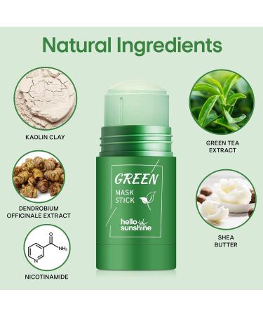 Hello Sunshine Green Tea Mask Stick Blackhead Remover - Purifying Deep Pore Cleansing 2 Pack - Buy Online on GoSupps.com