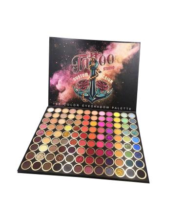 Menolana Blendable 108 Colors Eyeshadow palette Shimmer Matte Pearlescent Waterproof Glitter for Party Stage performance
