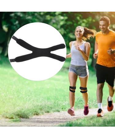 2-Piece Knee Protection Belt | Adjustable Patella Brace & Support Band for Running | Knee Joint Support #311 - Buy Online on GoSupps.com