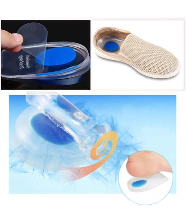 Buy TrendBox Men's Blue Silicone Gel Heel Pads - Elastic Soft Cushion Insoles for Pain Relief & Shock Absorption - Perfect for Sports & Walking - Buy Online on GoSupps.com