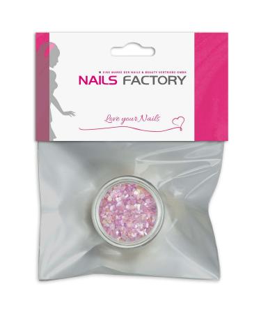 N&BF Nail Art Muschelspleter |Crushed Shells Magnolia |Perlmutt splinters for gel nails and acrylic modeling |Glitter Sea Shells |Glitzer mussel particles |Musschel inlays pink