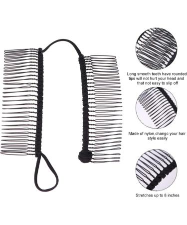 Lurrose Hair Side Comb Banana Clip Clincher Combs Banana Grip Holds Women Twist Comb Banana Hair Clip Hair Styling Tool for Women Ladies (Black) - Buy Online on GoSupps.com