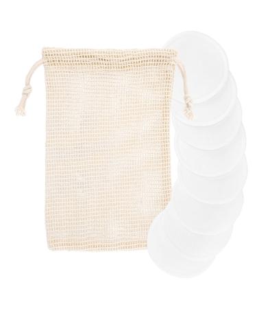 16x Reusable Makeup Remover Pads | 100% Bamboo Cotton | Washable Vegan & Eco-Friendly | Includes Laundry Net - Buy Online on GoSupps.com
