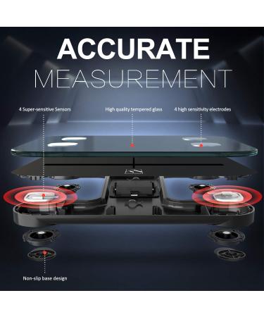 FITINDEX Smart Body Fat Scale | BMI Bathroom Scale with App | Digital Body Composition Analyzer | Rechargeable Weight Monitor - Buy Online on GoSupps.com