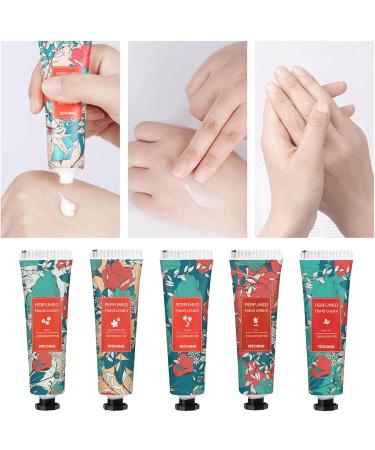 Shop Hand Cream Gift Set - 5 Floral Moisturizing Plant Essence Hand Creams for Soft Smooth Skin - Ideal International Shipping - Buy Online on GoSupps.com