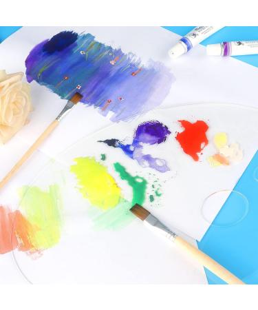 Tamaki 2 Pack Acrylic Paint Palette - Clear Non-Stick Artist Pallet for Oil, Watercolor, Craft, DIY Art - Easy Clean Thumb Hole Design - Buy Online on GoSupps.com