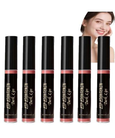 XINRAN Pink Moisturizing Lip Oil Dark Lips Dry Lips Treatment Lightening Darkening Plumping Balm Soothing Moisture Balm 6 Pack 6 Pack