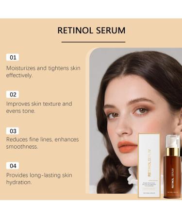  JASUBAI Anti Wrinkle Retinol Serum for Face Anti-Aging Firming Lift Essence Deep Hydration for Smooth Fine Lines Wrinkles Lasting Hydration to Prevent Skin from Drying (2 Pcs) - Buy Online on GoSupps.com