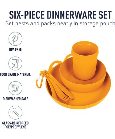 Sea to Summit Delta Camp 6-Piece Dinnerware Mess Kit - Pindan Orange - Buy Online on GoSupps.com