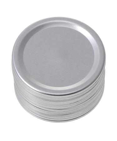Milisten 24pcs Tinplate Split Cover Ball Jar Lids Tinplate Mason Jar Covers Secure Canning Jar Cap Stainless Can Cover Wide Mouth Canning Lids Sealing Can Caps Spherical Clamshell Bottle