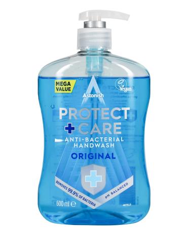 Astonish Protect and Care Kind to Skin Moisturising Anti-Bacterial Hand Wash Soap 600ml Original